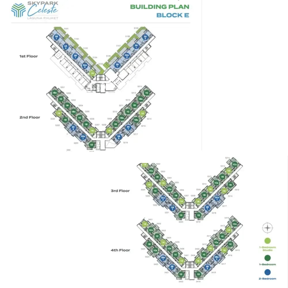 Skypark Celeste Laguna Phuket — Floor plans 3