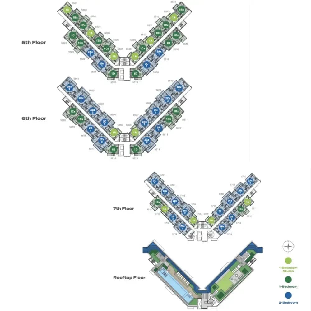 Skypark Celeste Laguna Phuket — Floor plans 4