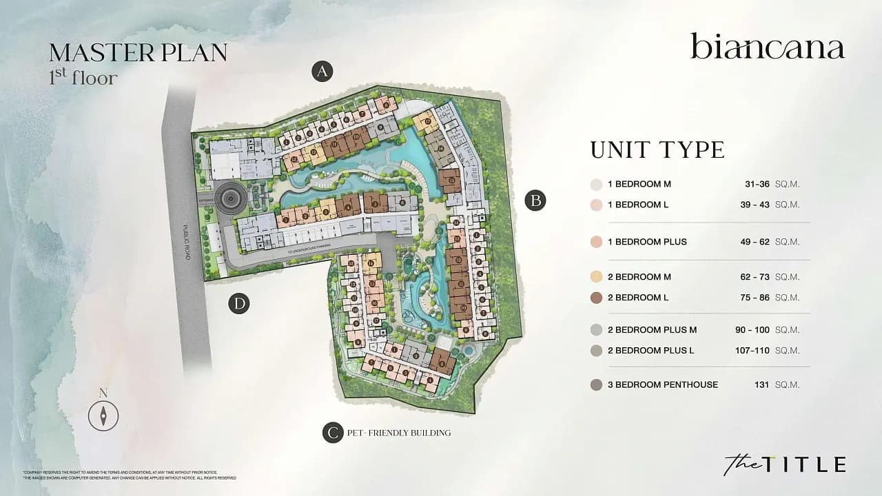 The Title Biancana — Floor plans 1