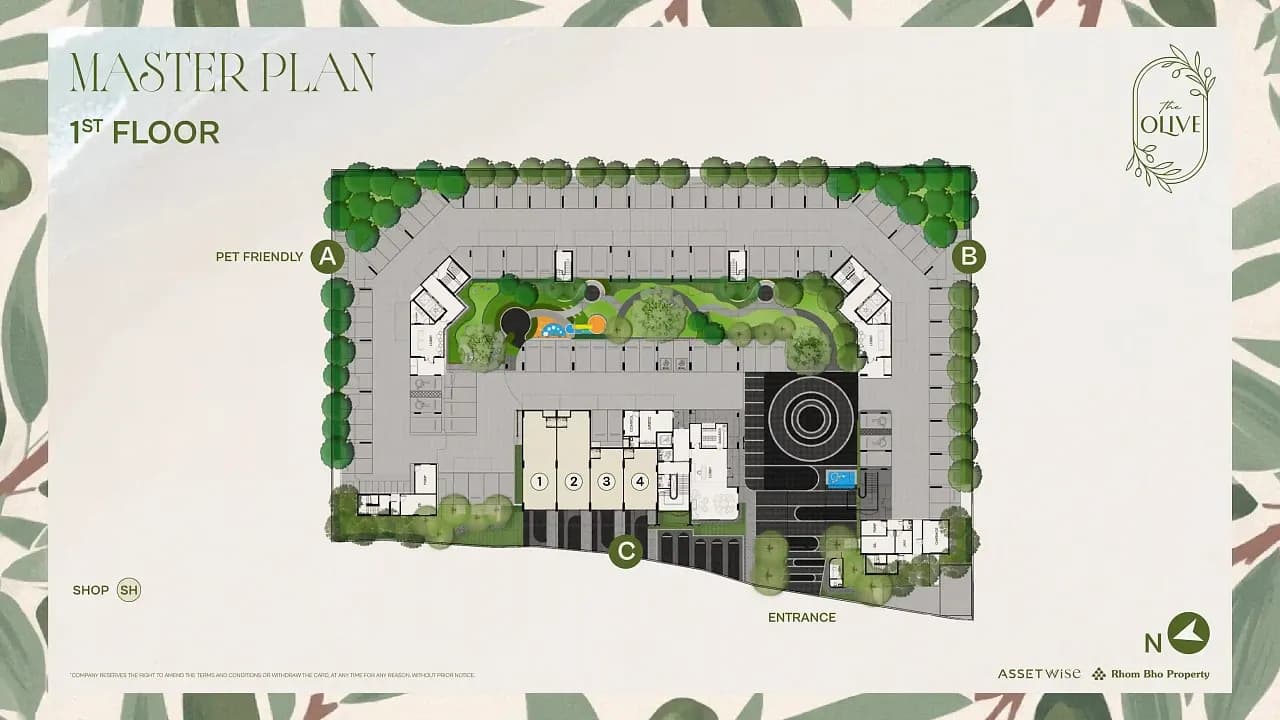 The Title Olive — Floor plans 1