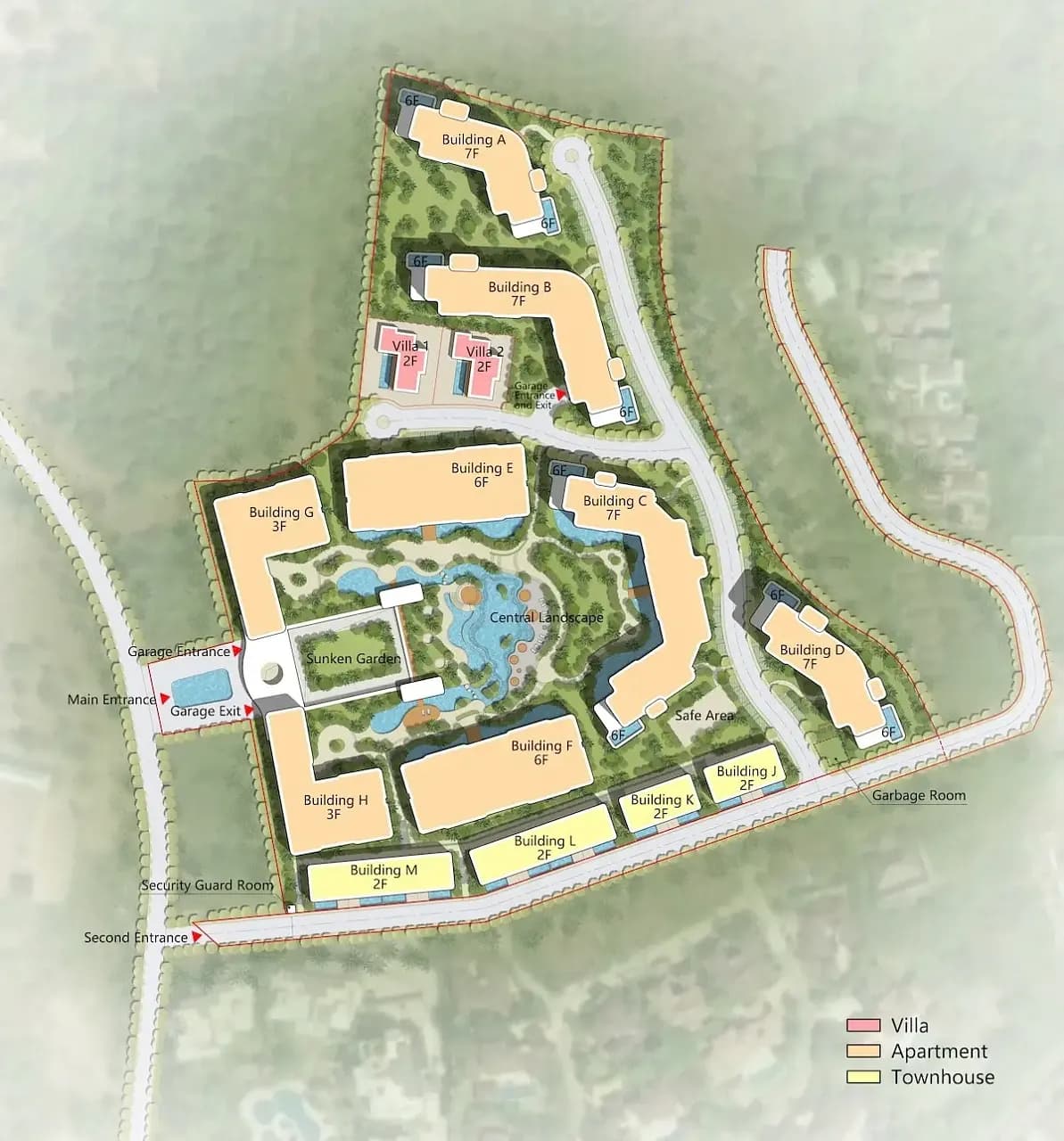 Ayana Heights Seaview Residence — Поэтажные планы 1